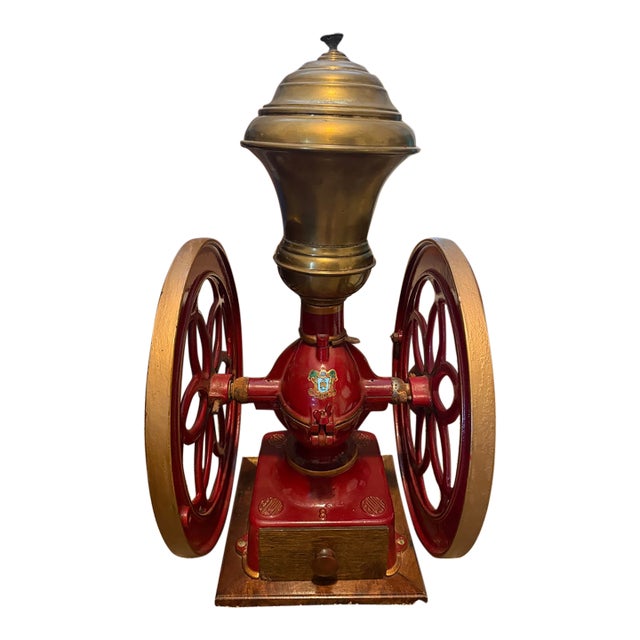 Late 19th Century Elma Model No.8 Cast Iron Table Top Coffee Grinder For Sale