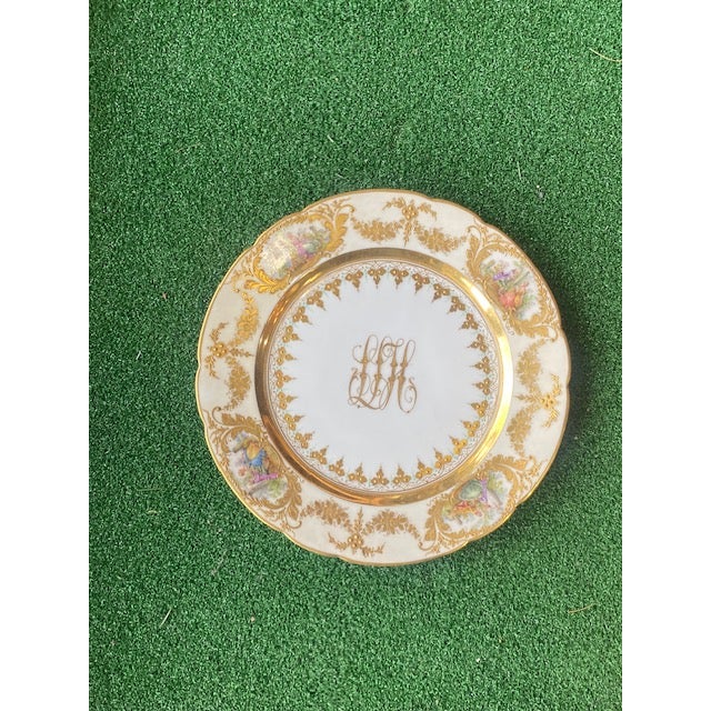 Rococo Late 19th Century German Dresden Porcelain Dinnerware Plates Set of 12 For Sale - Image 3 of 13