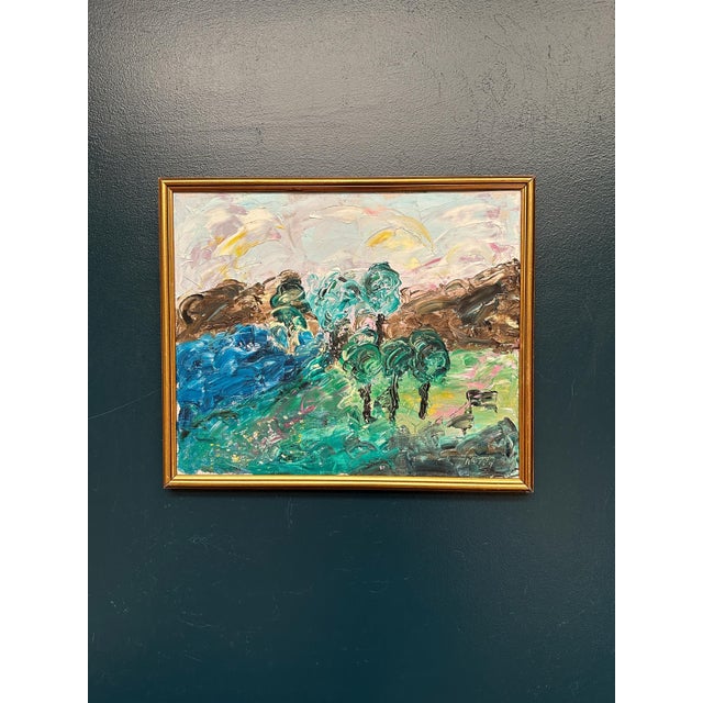 Norvy, Forest, 1994, Oil on Canvas, Framed For Sale - Image 17 of 18
