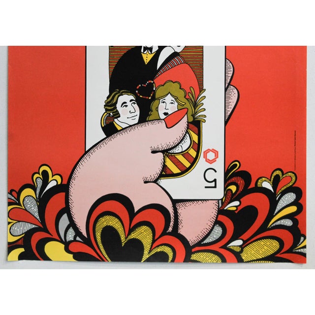 Postmodern 1981 Canadian Theatre Poster, La Puce À l'Oreille - Richard Saint-Germain For Sale - Image 3 of 4