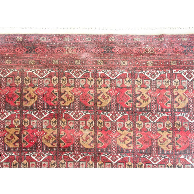 Vintage Afghani Bashir Rug For Sale - Image 12 of 16
