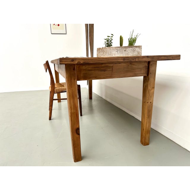 Large Pine Table, 1970s For Sale - Image 15 of 18