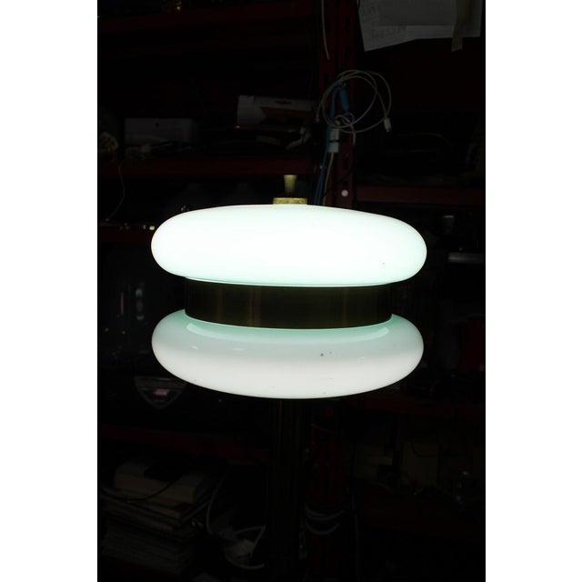 Floor Lamp in Brass and Green Glass from F. Fabbian, 1970s For Sale - Image 9 of 12