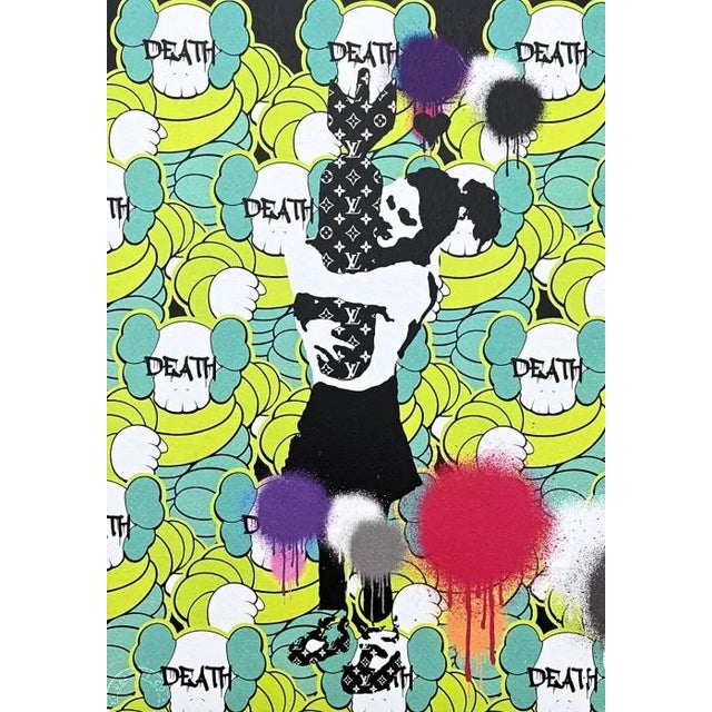 Pop Art Death Nyc - Banksy Bomb Love a Kaws - Limited Edition With Certificate For Sale - Image 3 of 5