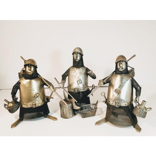 Vintage Metal Knight Figurines Set of 3 Chairish