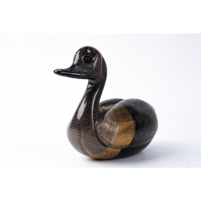 Black Murano Glass Duck, 1950s For Sale - Image 8 of 11