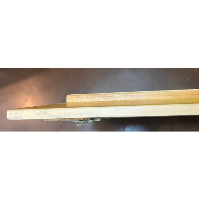 Paris Storefronts Original Oil Painting, Vintage Wood Frame For Sale - Image 15 of 16