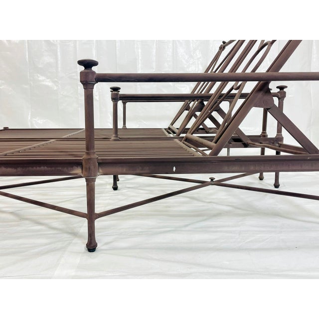 Pair of Restoration Hardware "Catalina" Aluminum Outdoor Lounge Chairs For Sale - Image 13 of 16