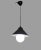Inidustrial Hanging Lamp, 1940s For Sale - Image 4 of 8
