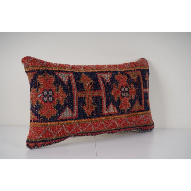 Mid-Century Modern Muted Turkish Oushak Rug Pillow Cover For Sale - Image 3 of 4