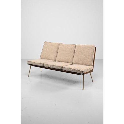 Three-Seater Sofa and Lounge Chair with Hocker by Hans Mitzlaff, Set of 3 For Sale - Image 5 of 18