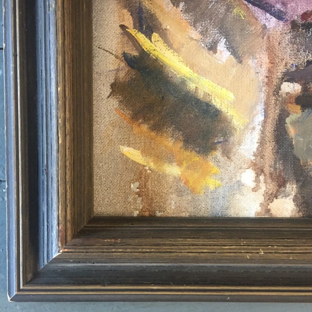 Mid-Century Original Modernist Figurative Painting For Sale - Image 4 of 6