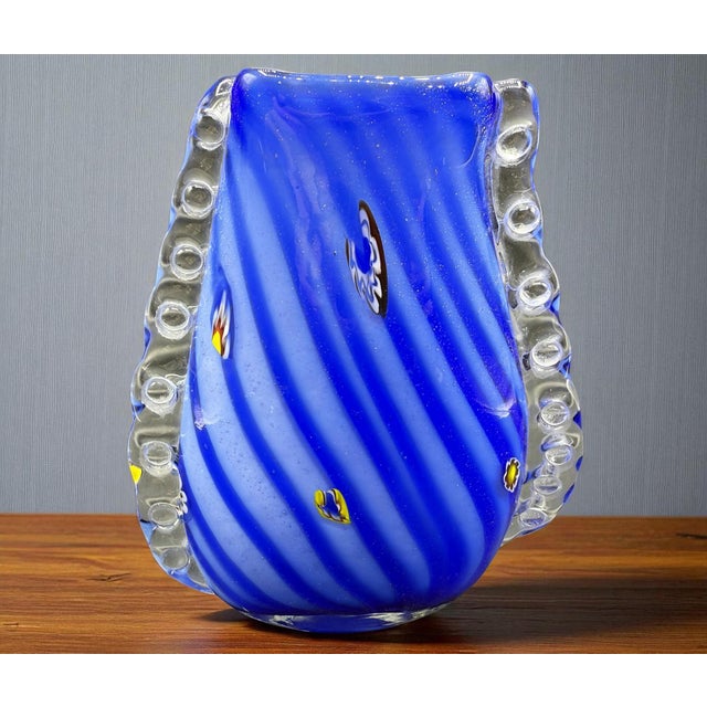 Art Deco Murano Vase attributed to Barovier & Toso, 1950s For Sale - Image 5 of 9