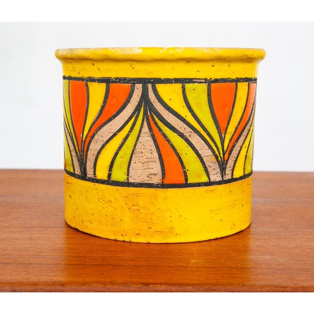 Ceramic Mid Century Modern Ceramic Bitossi Rosenthal Netter Italy Yellow Onion Round For Sale - Image 7 of 12