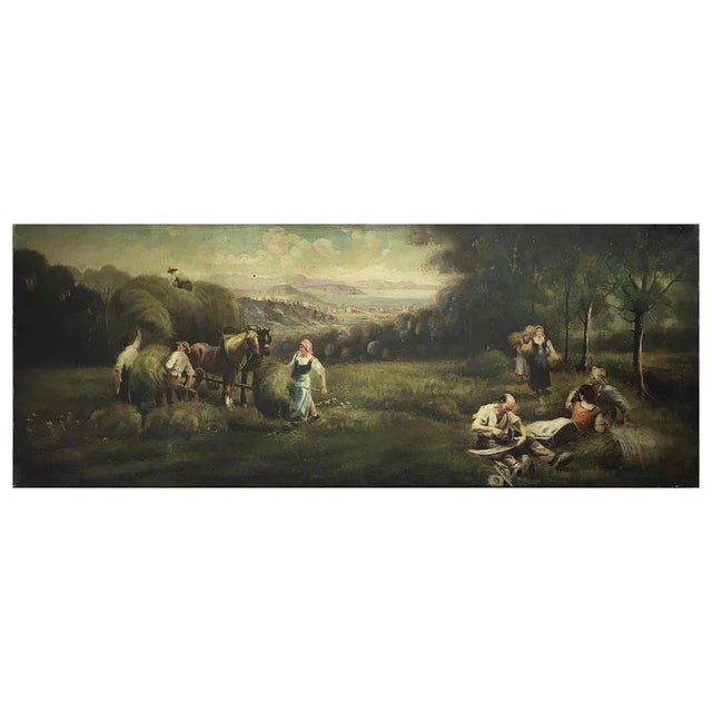 Country Scene - Emilio Pergola Italia 2006 - Oil on canvas cm.50x130 The painting by E. Pergola is a painting inspired by...