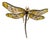 Antique Plique-À-Jour Dragonfly Brooch With Gold and Gemstones For Sale
