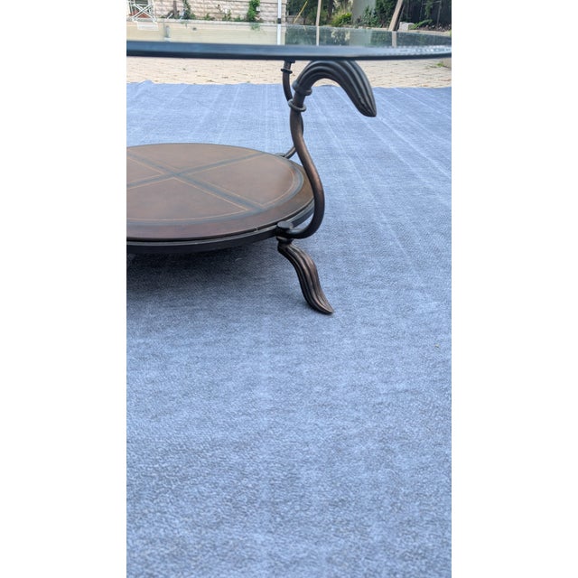 Tuscan La Barge Glass Top Coffee Table For Sale - Image 3 of 3