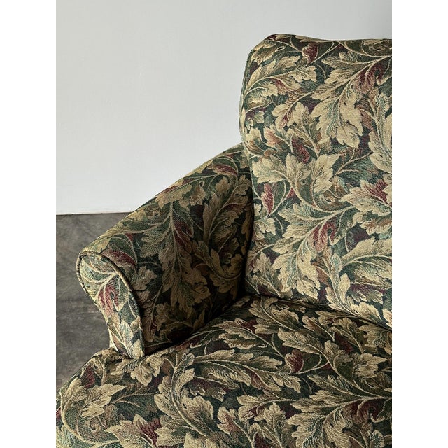 Sage Acanthus Tapestry Club Chairs, John Hutton for Donghia Luciano, 1990s, Pair For Sale - Image 17 of 18