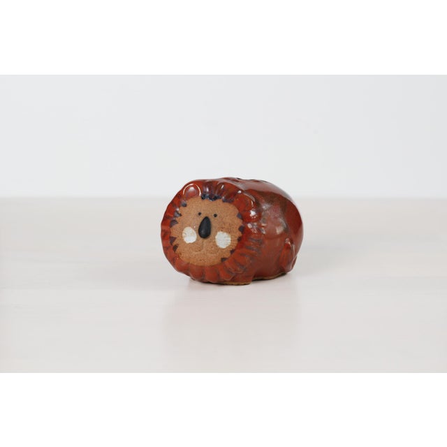 1970s Studio Pottery Lion Coin Bank For Sale - Image 4 of 12