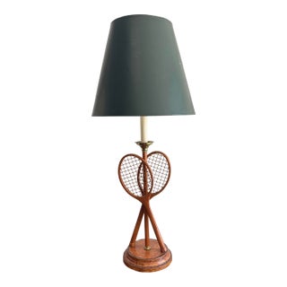Ralph Lauren Style Tennis Racquet Lamp by Maitland-Smith For Sale