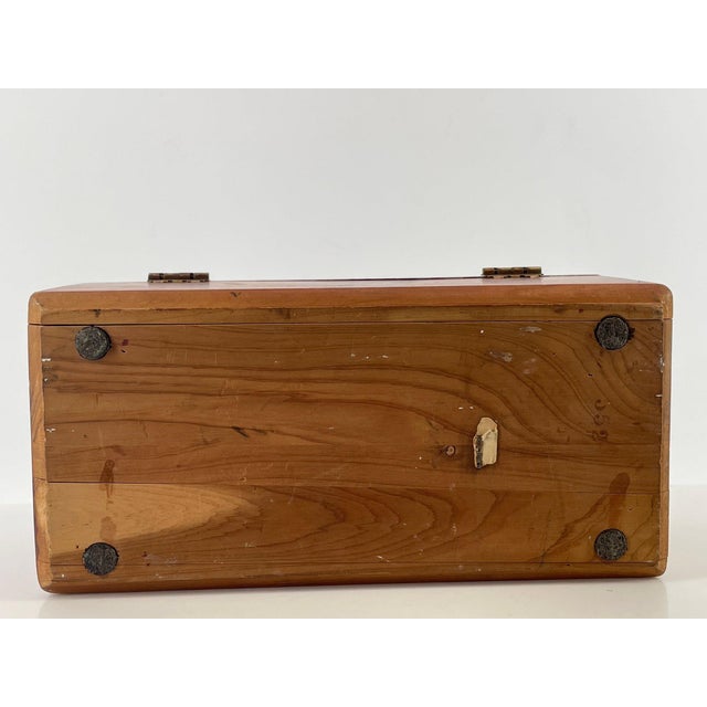Wood Vintage Lane Cedar Dresser Jewelry Trinket Chest - No Key 9" X 4" X 4" 1940s For Sale - Image 7 of 8