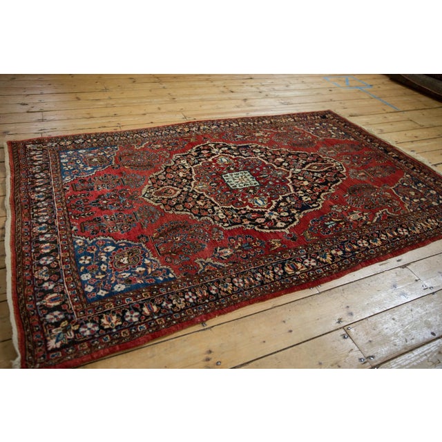 Vintage Sarouk Rug - 4'4" x 6'10" For Sale In New York - Image 6 of 12