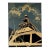 1980 Florilore Mid-Century Modern “Tinker Toy” Boat Painting on Board, Framed For Sale