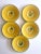 Royal Copenhagen Vintage Mid Century 1950's Yellow Fruit Bellona Faience Porcelain Dessert Plates - Set of 5 For Sale - Image 9 of 13