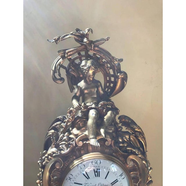 19th Century French Ormolu Mantel Clock For Sale - Image 6 of 10