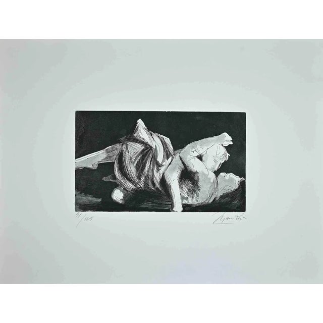Giacomo Manzú, Lovers II, Etching, 1970 For Sale