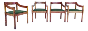 Carimate Armchairs attributed to Vico Magistretti, Italy, 1961, Set of 4