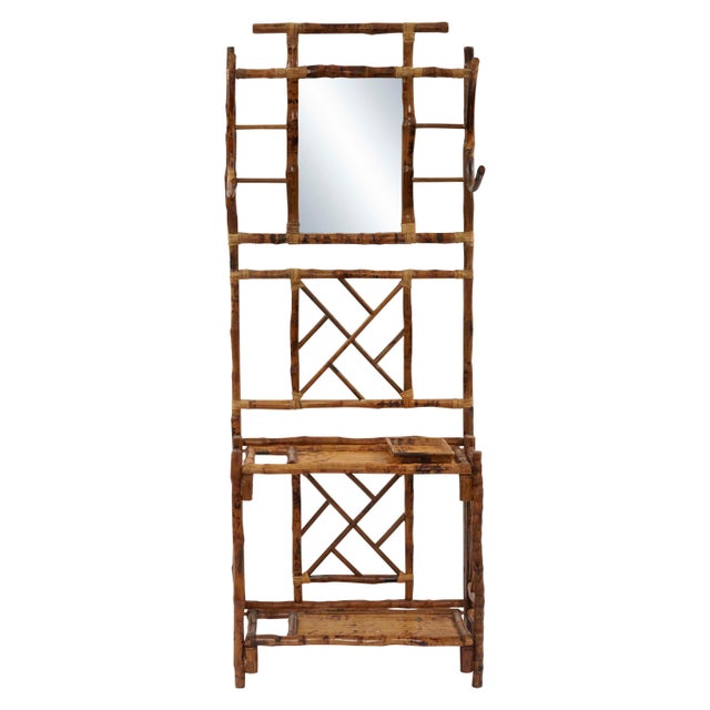 Not Yet Made - Made To Order Hall Tree, Brown, Rattan For Sale - Image 5 of 5