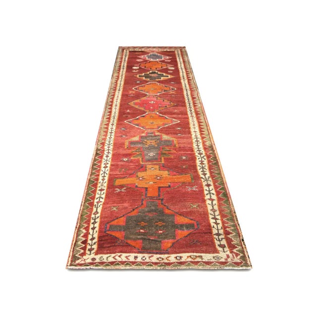1960s 1960s Turkish Oushak Runner For Sale - Image 5 of 7