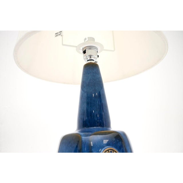 Vintage Danish Ceramic Table Lamps by Einar Johansen for Soholm, 1960, Set of 2 For Sale - Image 4 of 11