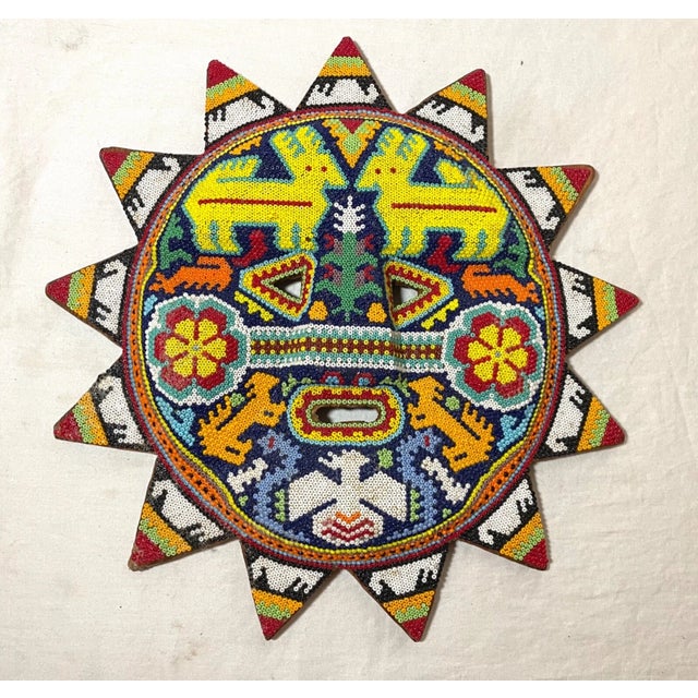 This stunning vintage wall hanging is a beautiful example of Mexican Folk Art and culture. Handmade in Mexico, this unique...