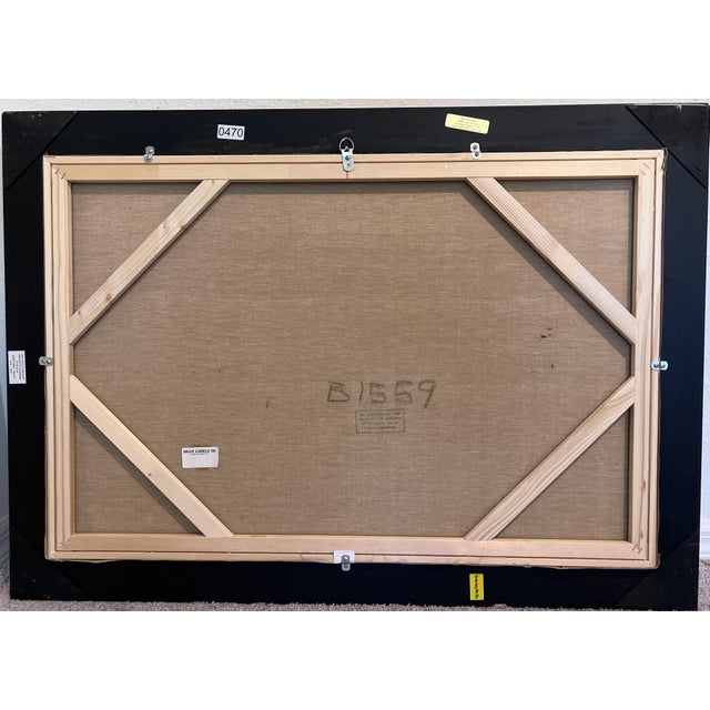 Stunning large vintage seascape oil painting by Gerhard Lukas Larsen (German, 1911–1965), celebrated for his dynamic...