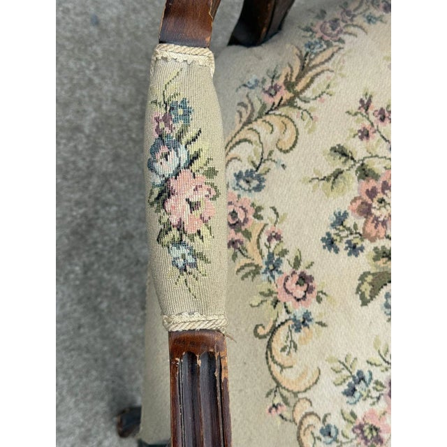 Antique French Louis XV Style Armchair, 1920s For Sale - Image 11 of 14