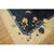 1920s Blue Field Floral Deco Antique Chinese Peking Rug Wool 7'10''x9'6'' Carpet For Sale - Image 9 of 9