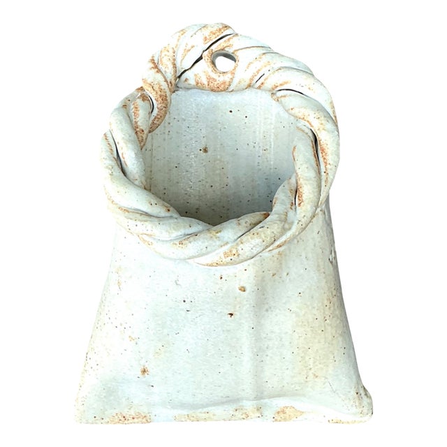 Tracy Signed Ceramic Wall Pocket For Sale
