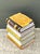 Vintage Italian Glazed Ceramic Books Low Stool For Sale - Image 4 of 18