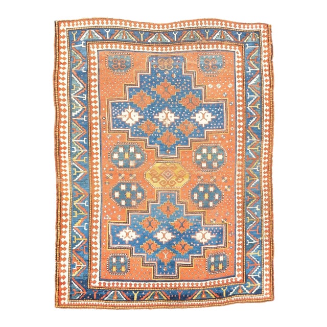 Antique Kazak Rug 5'8'' x 7'9'' For Sale