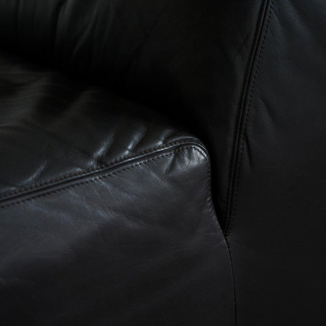 Brown Sectional Sofa Set in Leather by Durlet, 1970s, Set of 5 For Sale - Image 8 of 18