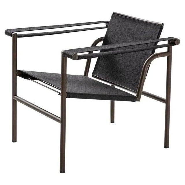 Black Outdoor Collection LC1 Chair by Le Corbusier, P. Jeanneret and C. Perriand for Cassina For Sale - Image 8 of 8