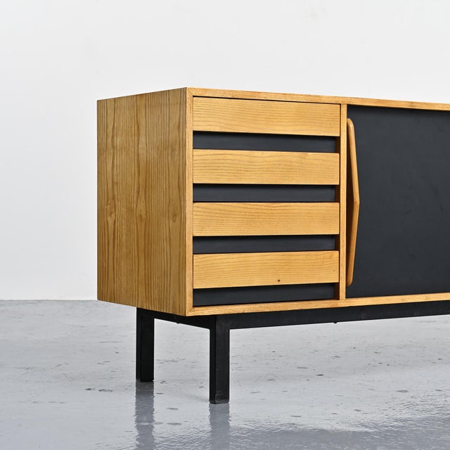 Ash Cansado Sideboard attributed to Charlotte Perriand for Steph Simon, 1960 For Sale - Image 16 of 18