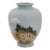 Japanese Cloisonne Enamel Vase W Mount Fuji Landscape For Sale