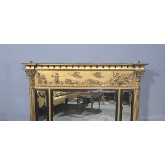 Antique Regency Triple Plate Mirror, 1815 For Sale - Image 10 of 10
