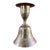 Vintage Hand Etched Brass Candlestick Holder and Bell For Sale