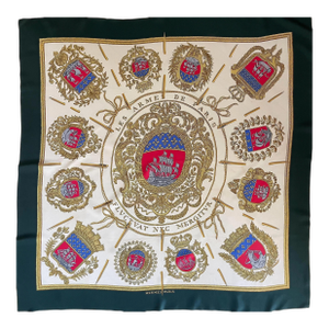 Hermès Silk Scarf “Les Armes De Paris” 1954