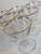 Gold Gold Rimmed Crystal Champagne Coupes- Set of Six For Sale - Image 8 of 13