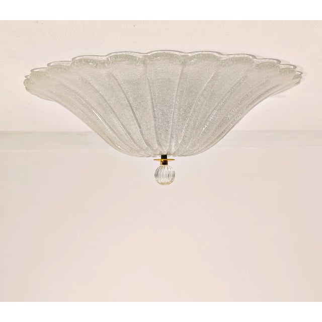 Metal Vintage Murano Ceiling Light, 1970s For Sale - Image 7 of 13